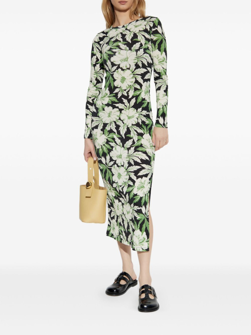 ラスト＊LOEWE MORNING DRESS COTTON AND SILK MULTICOLOR DRESS Loewe Silk And Cotton Dress - Multicolor | Editorialist