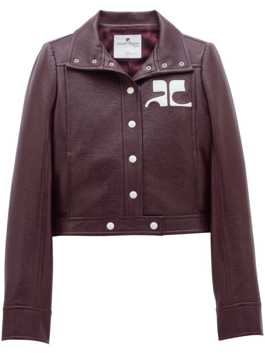 Courrèges Re-edition Vinyl Jacket Clothing In Brown