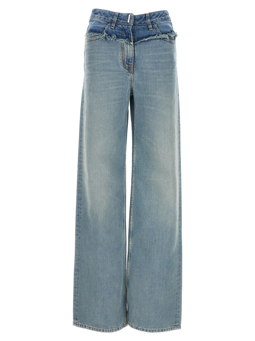 Givenchy Light Blue Baggy Jeans In Light Blue