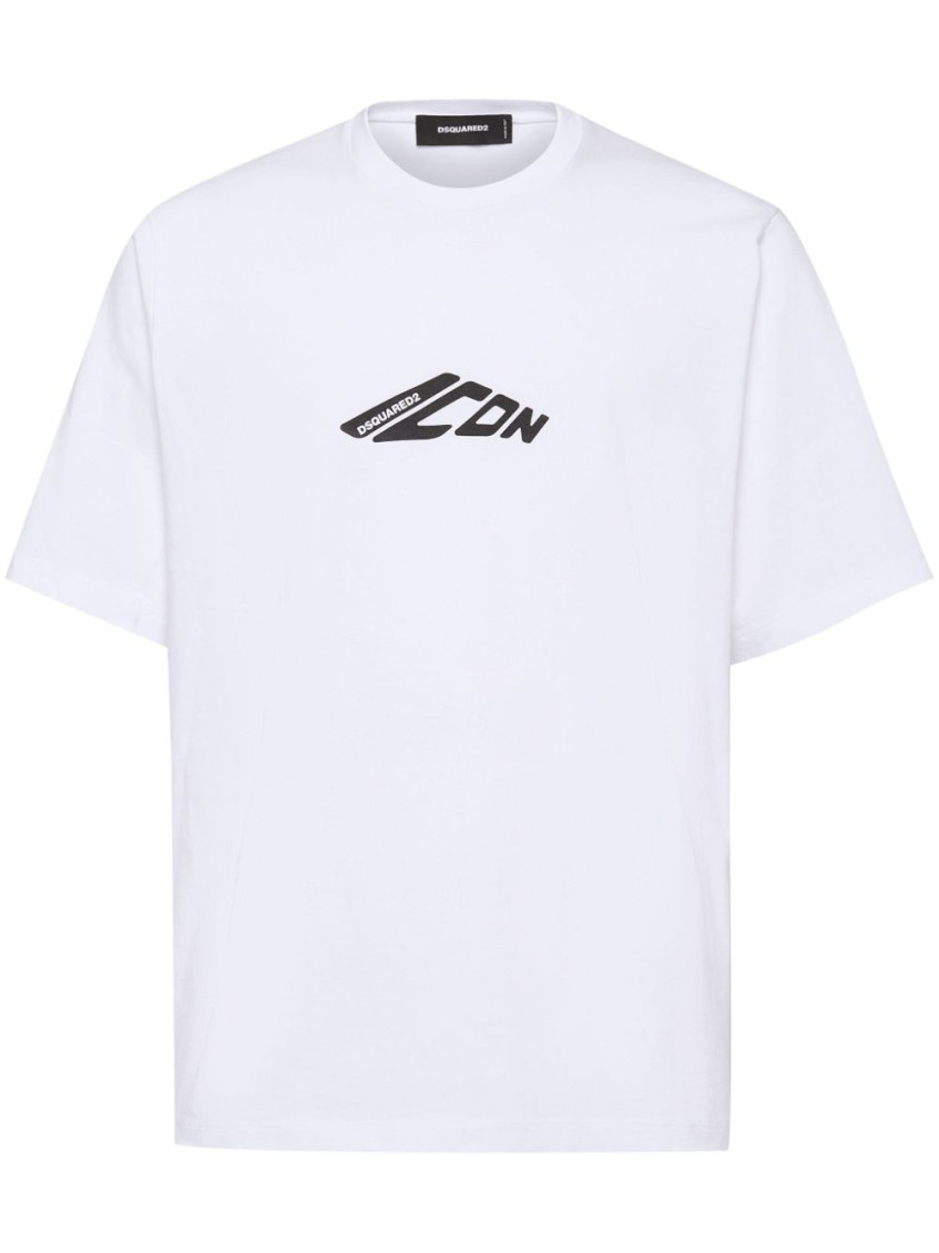 Shop Dsquared2 White Crewneck T-shirt