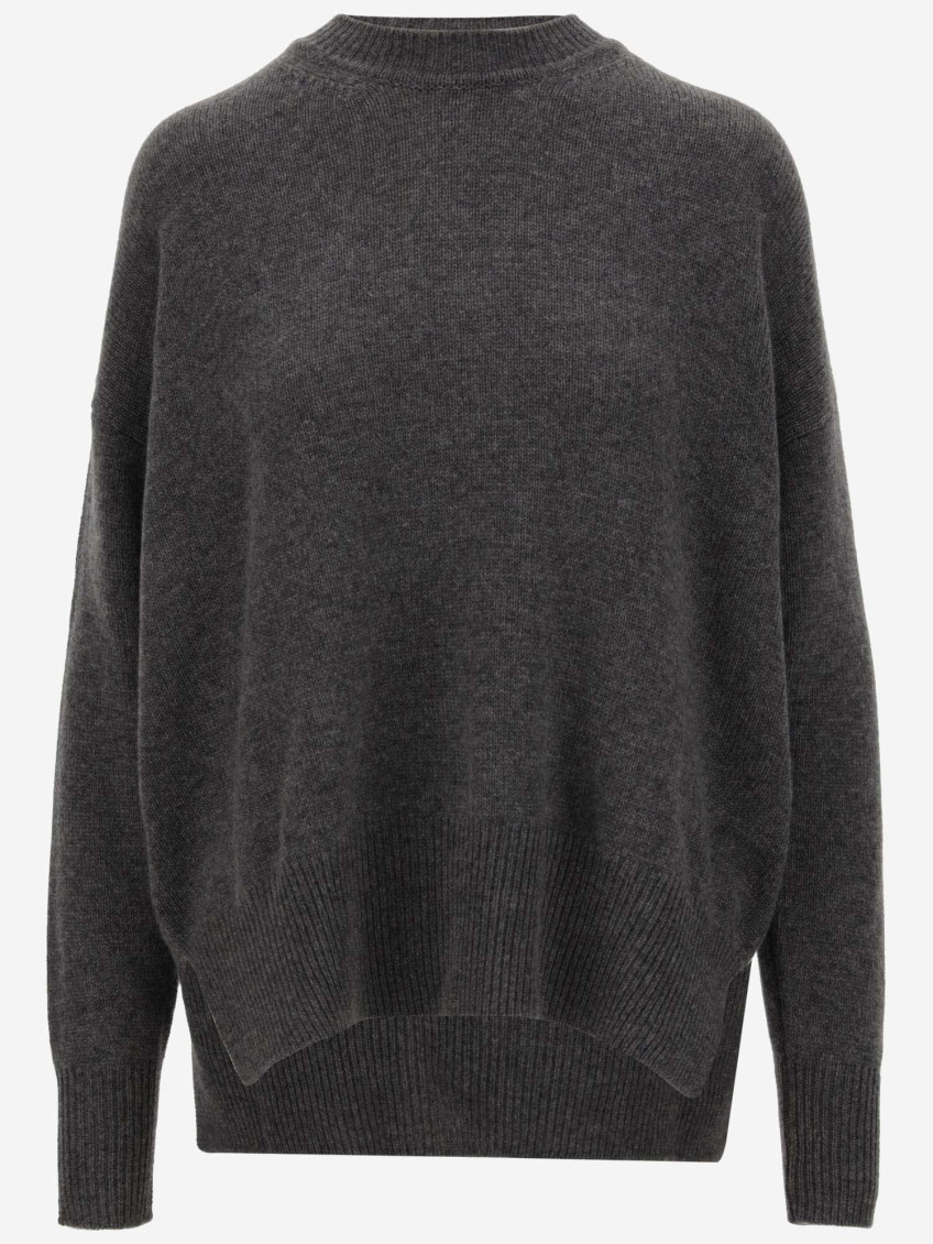 Jil Sander Dark Grey Crewneck Sweater In Dark Grey