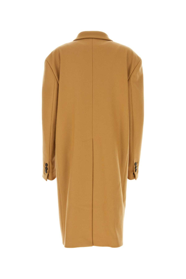 コート D SQUARED2 Camel wool blend oversize Deana coat Dsquared2 Brown wool blend oversize Deana coat for Women