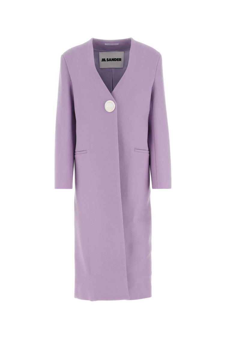Jil Sander Women's Lilac Cashmere Coat In Purple