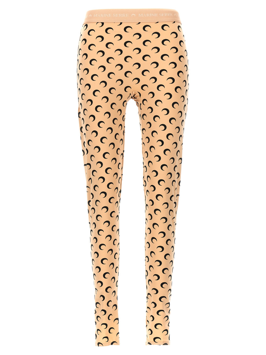 Shop Marine Serre Beige Moon Jersey Jeggings