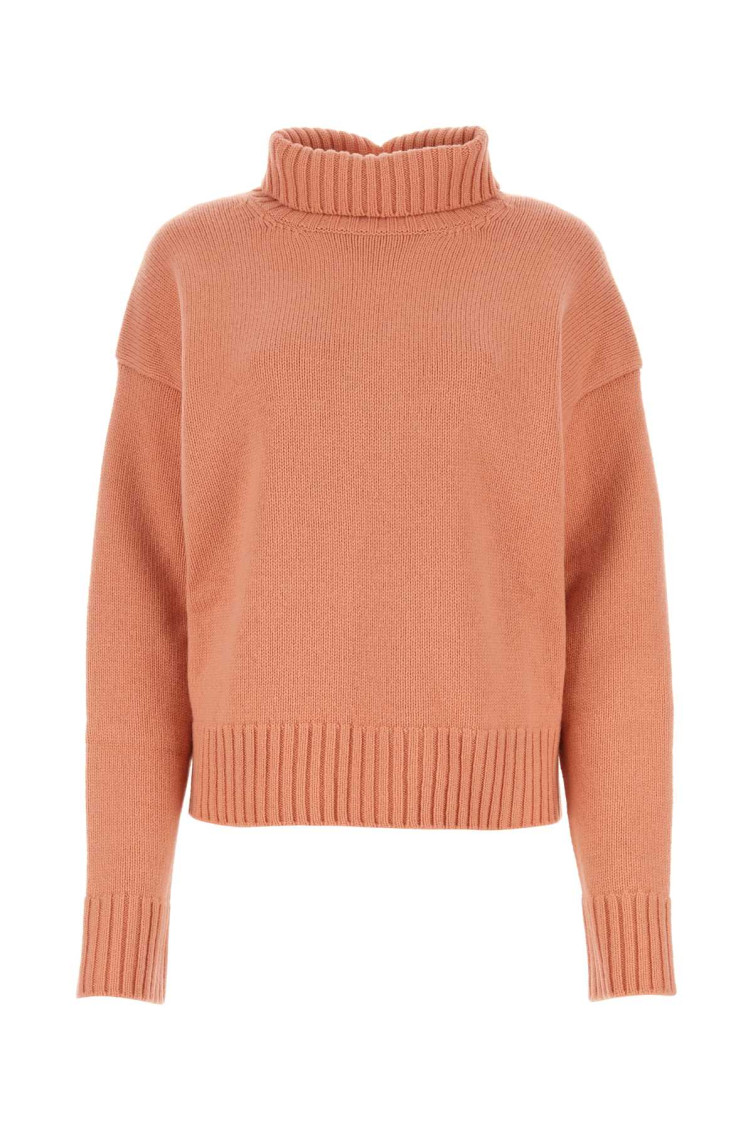 Jil Sander Pink Cashmere Blend Oversize Sweater In Pink
