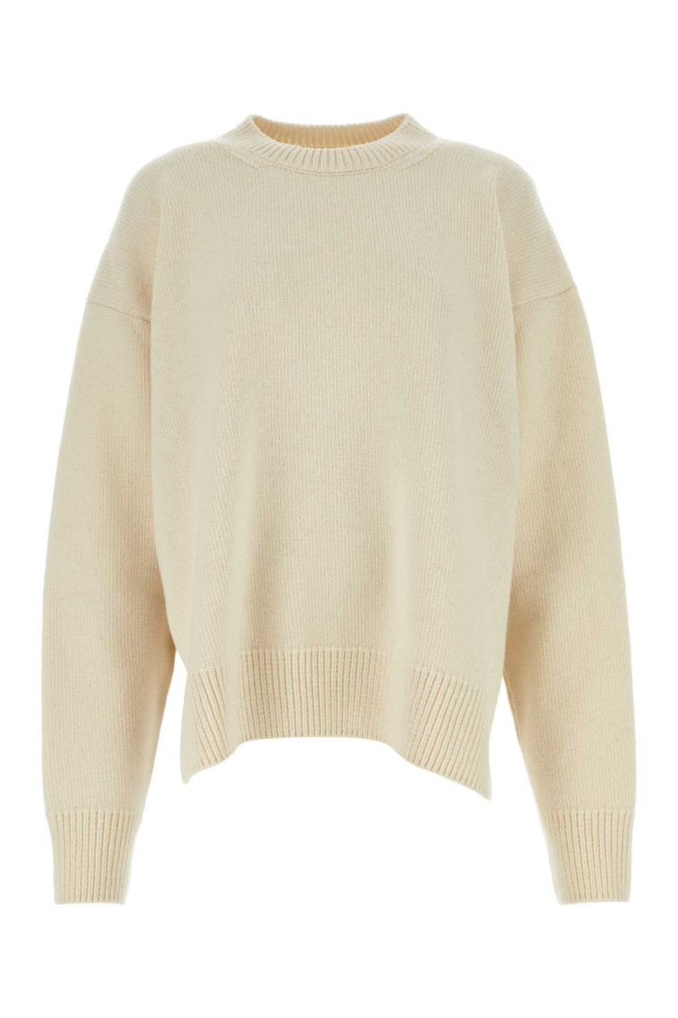 Jil Sander Wool Sweater In Beige