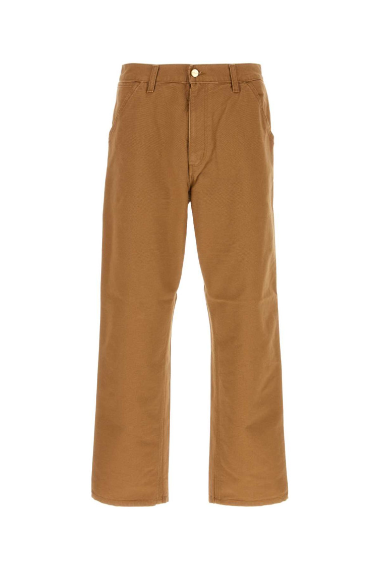 Carhartt Wip Caramel Cotton Single Knee Pant In Brown