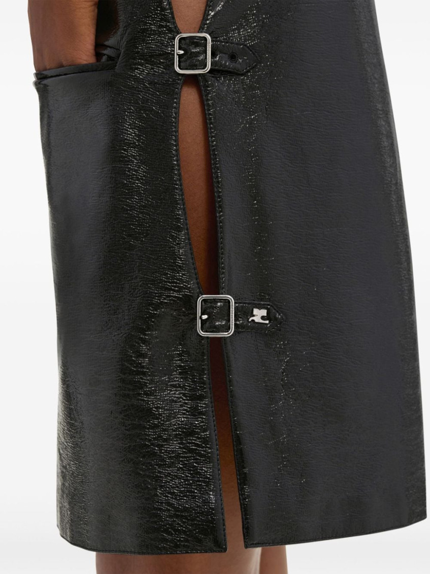 ワンピース Courreges MULTI SANGLE VINILE A LINE DRESS Courreges Black MULTI SANGLE VINILE A LINE DRESS for Women