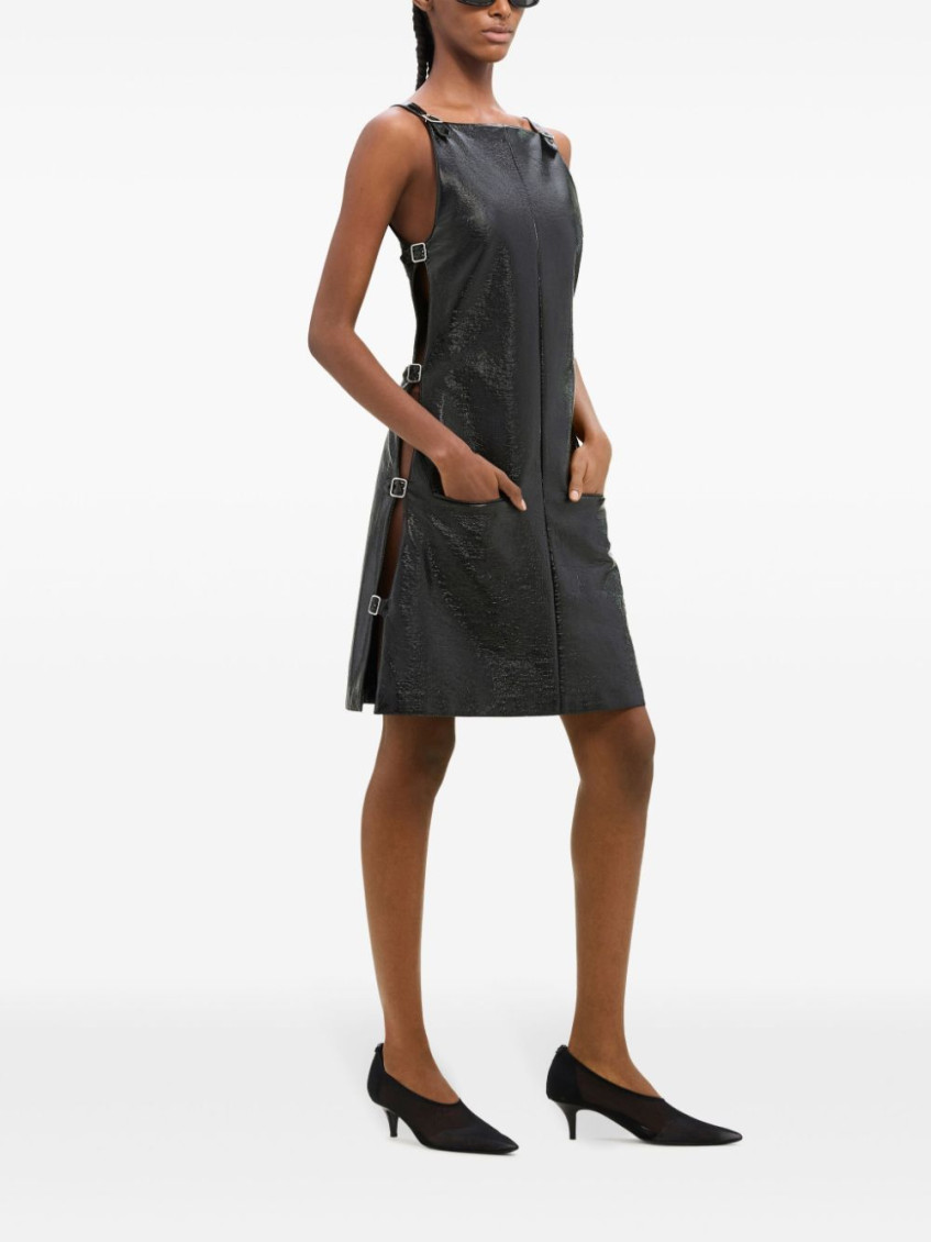 ワンピース Courreges MULTI SANGLE VINILE A LINE DRESS Courreges Black MULTI SANGLE VINILE A LINE DRESS for Women
