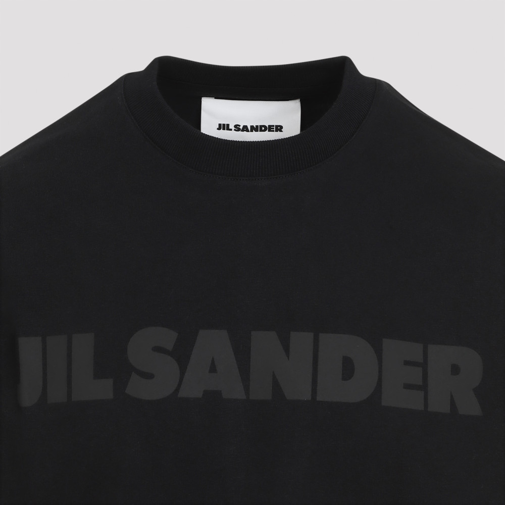 Jil Sander Black Cotton T-shirt for Men Online India at Darveys.com