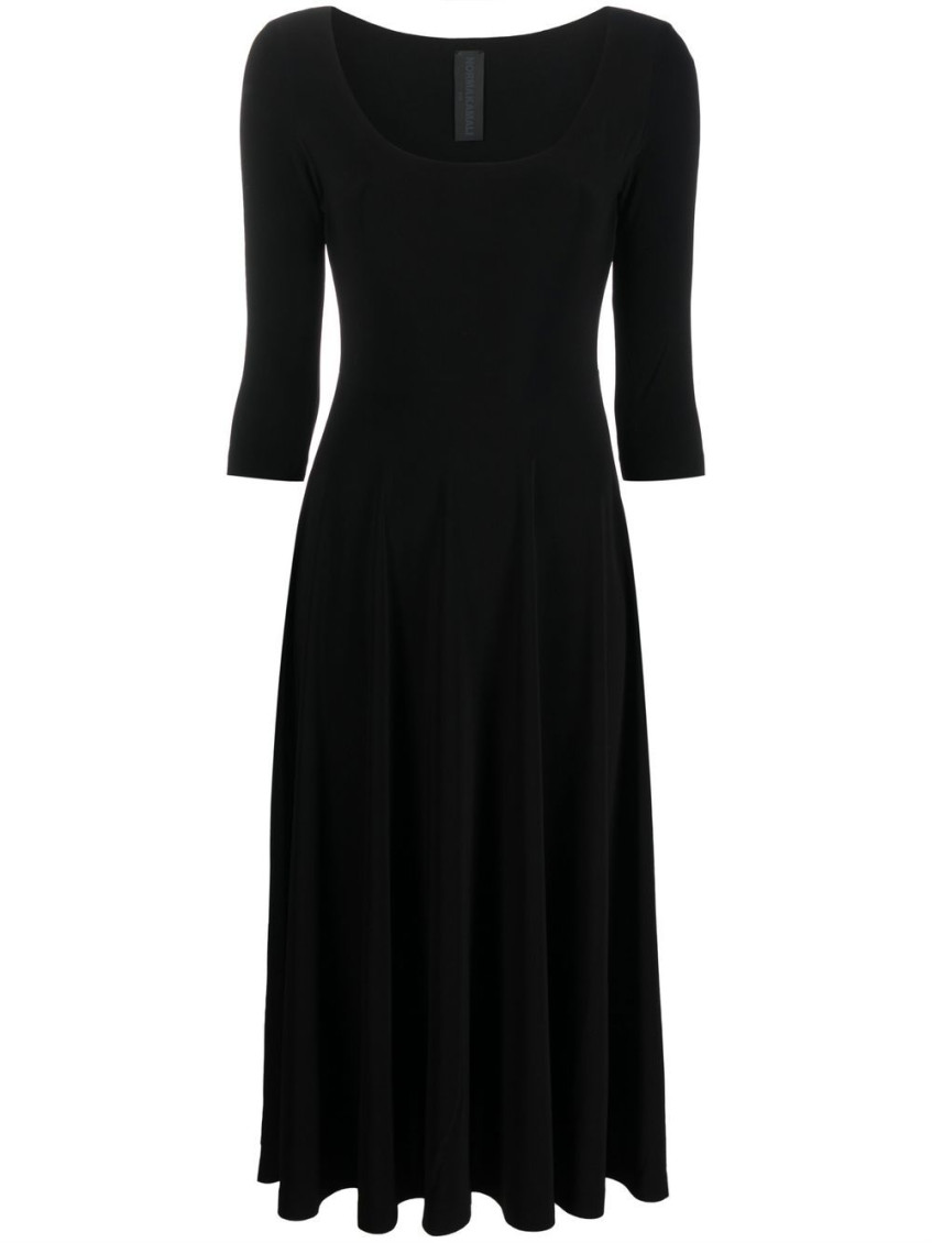 Norma Kamali Jersey Dress In Black