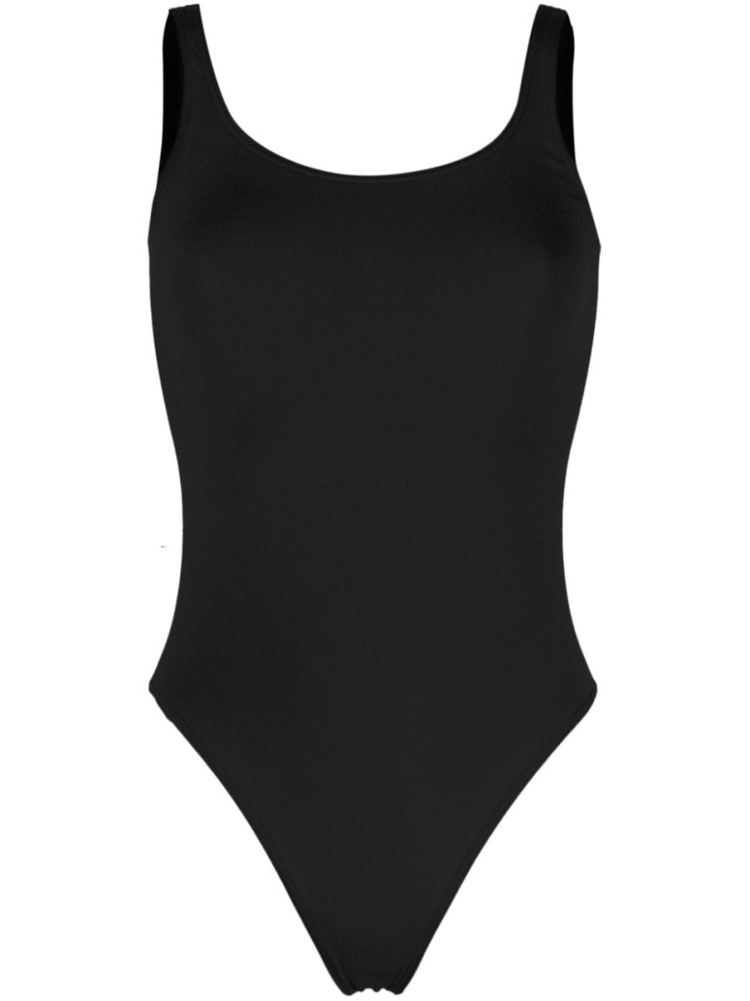 Wolford Black Black Scoop Neck Bodysuit In Black