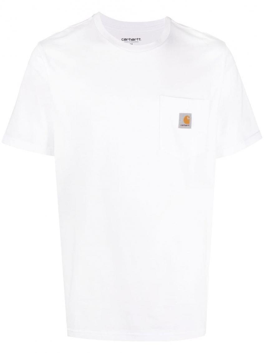 Carhartt Cotton T-shirt With Logo Patch In White
