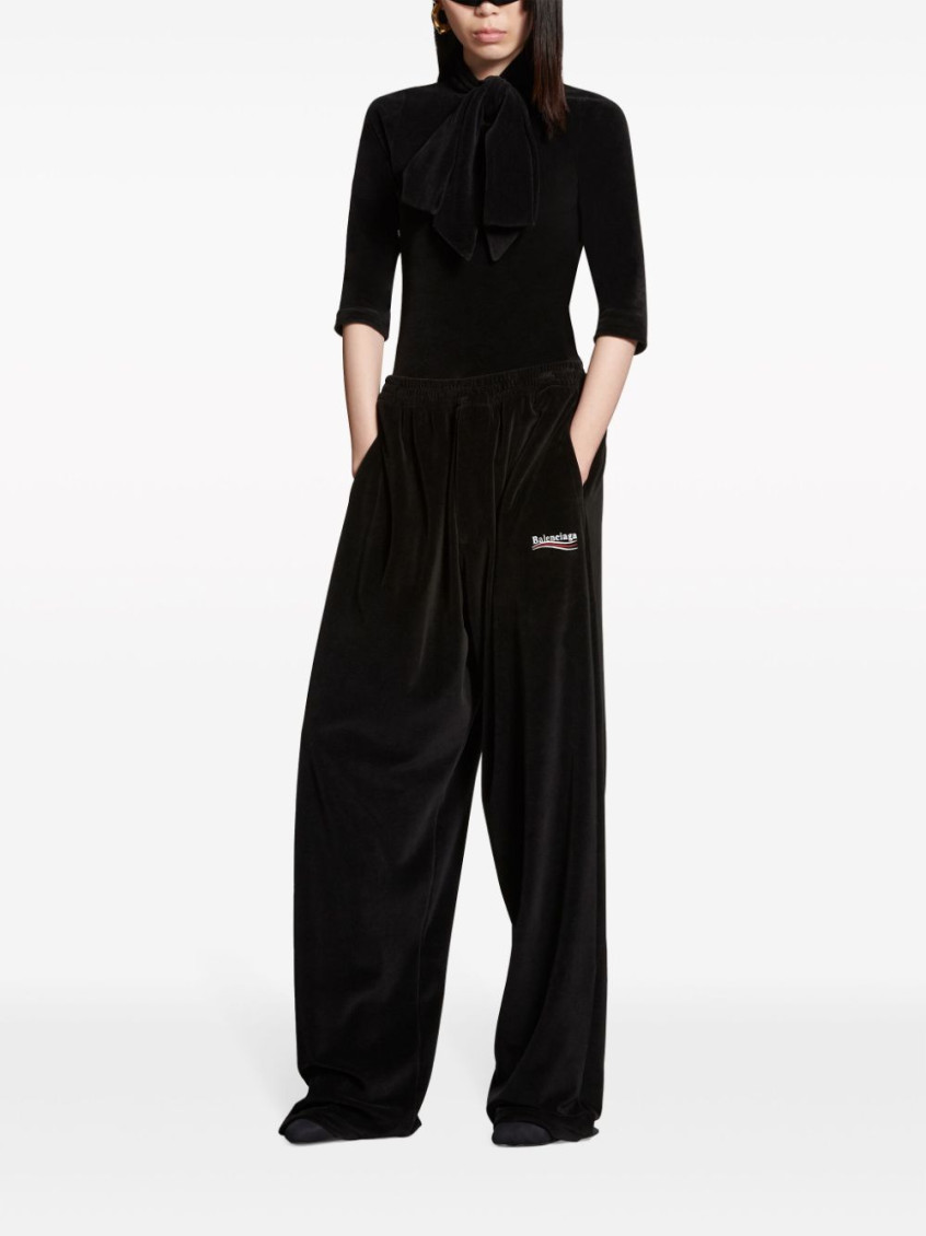 パンツ BALENCIAGA POLITICAL CAMPAIGN TROUSERS Balenciaga Black Political Campaign Trousers for Women