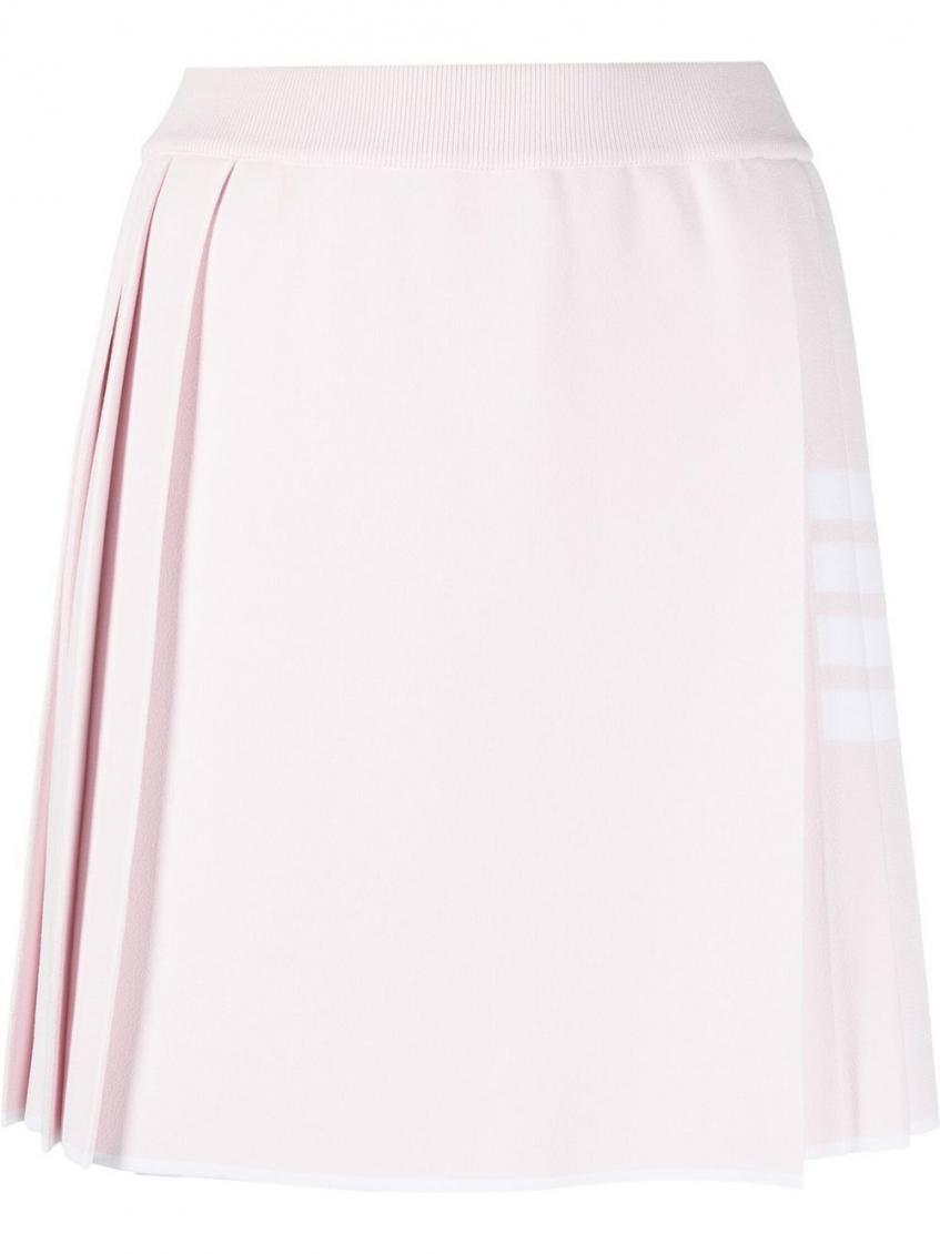 Thom Browne 4bar Mini Skirt In Light Pink