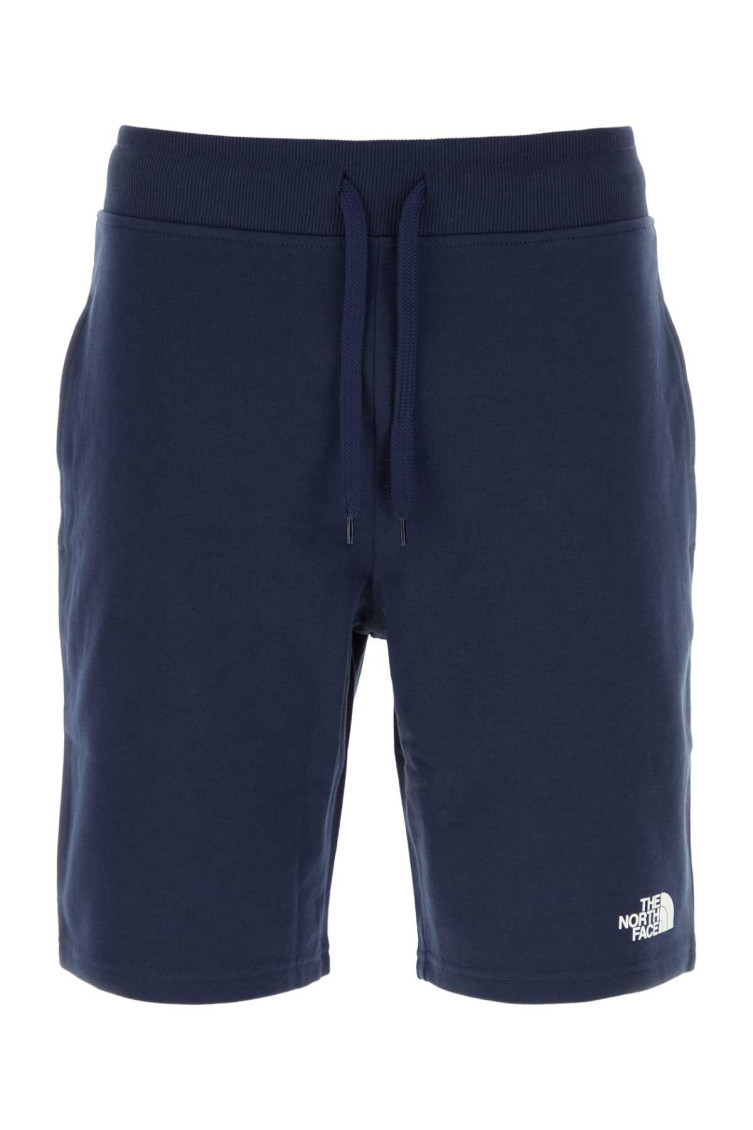 THE NORTH FACE NAVY BLUE COTTON BERMUDA SHORTS 