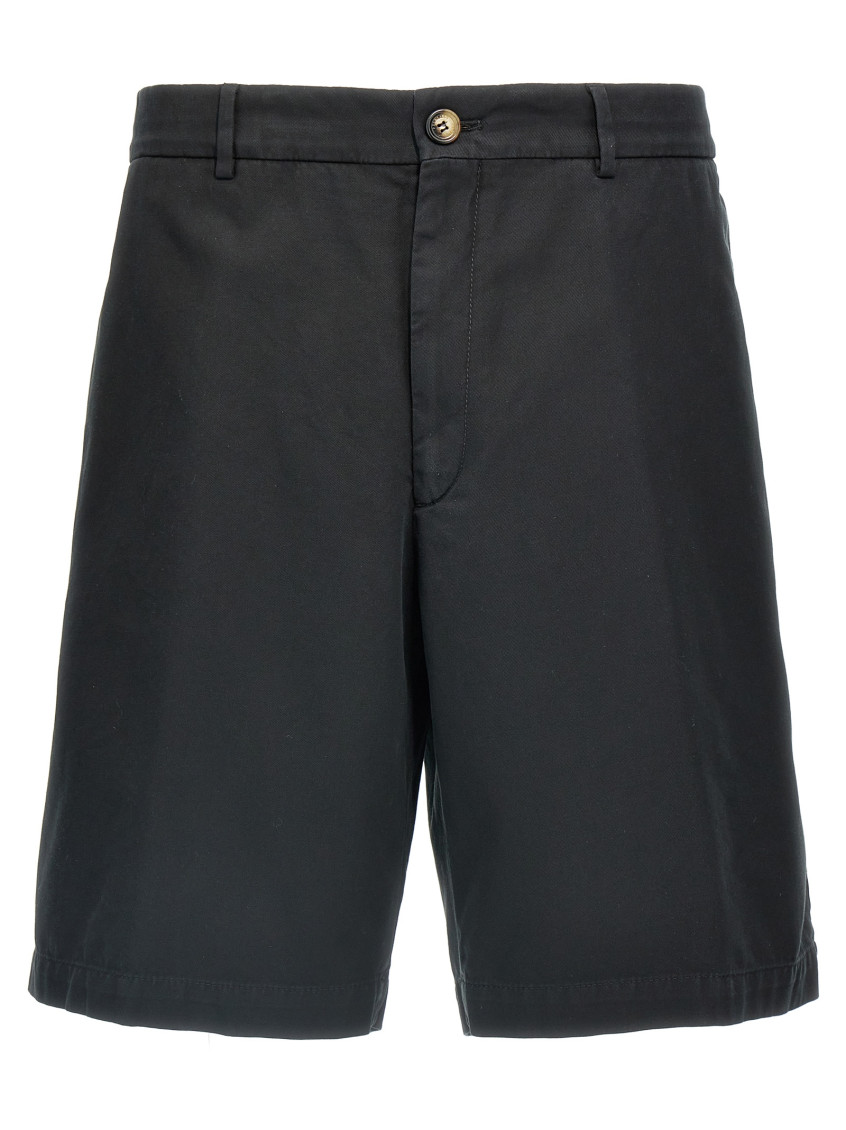 Brunello Cucinelli Classic Bermuda Shorts In Black