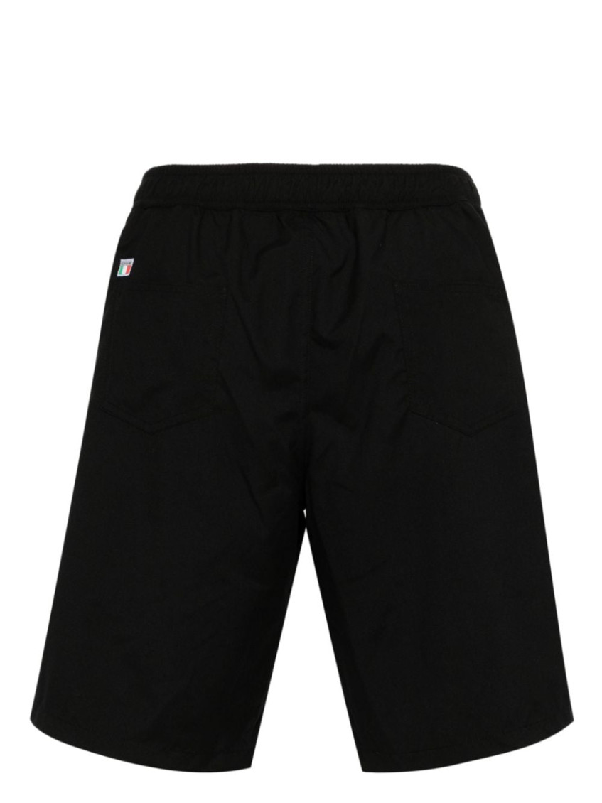 Gcds Logo-print Drawstring Swim Shorts In Black