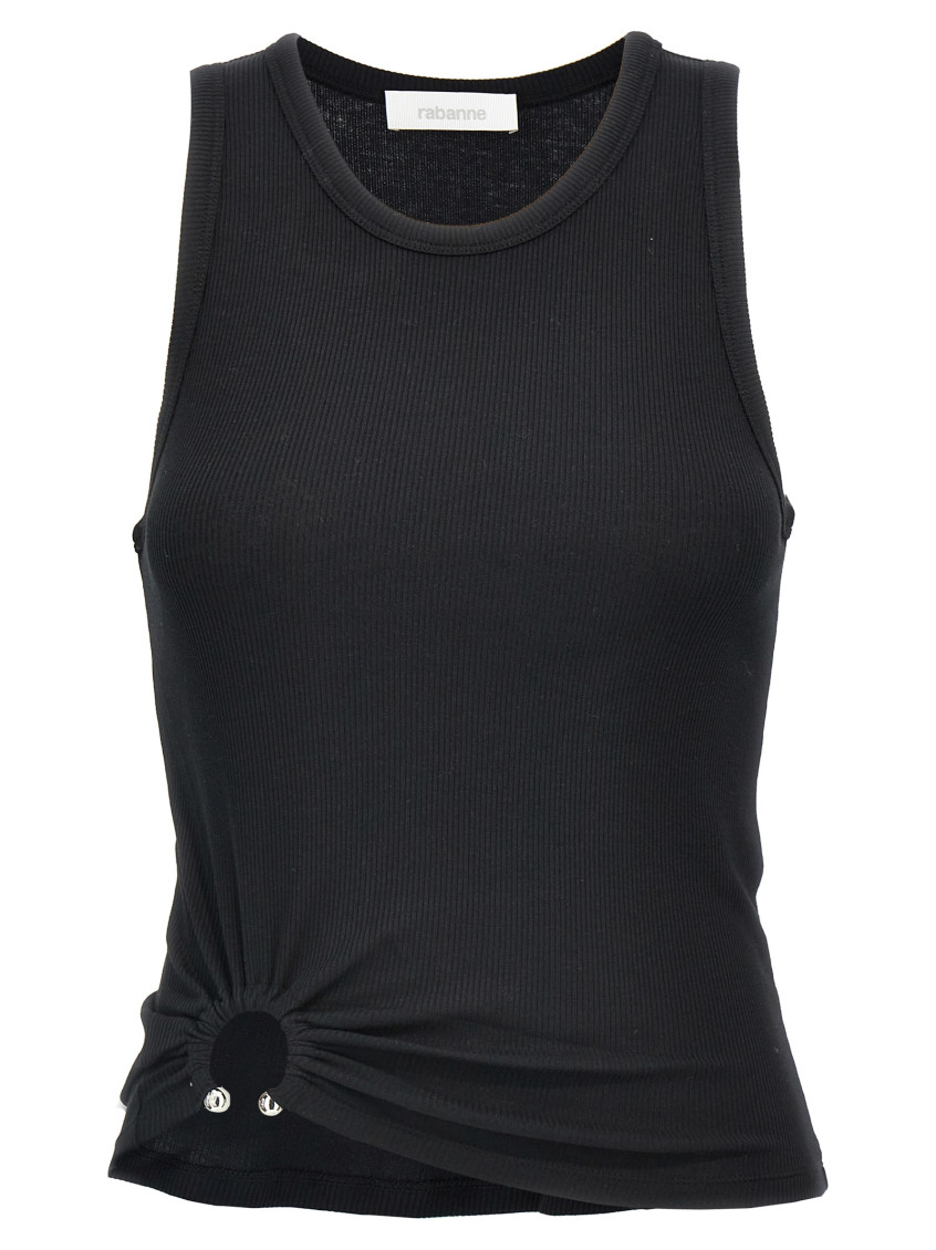 Shop Rabanne Black Top Piercing