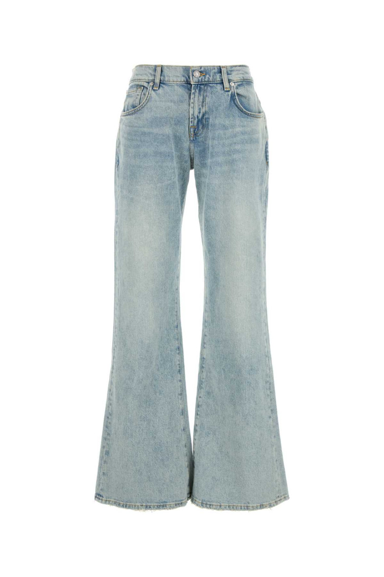 7 For All Mankind Light Blue Spencer Jeans In Light Blue
