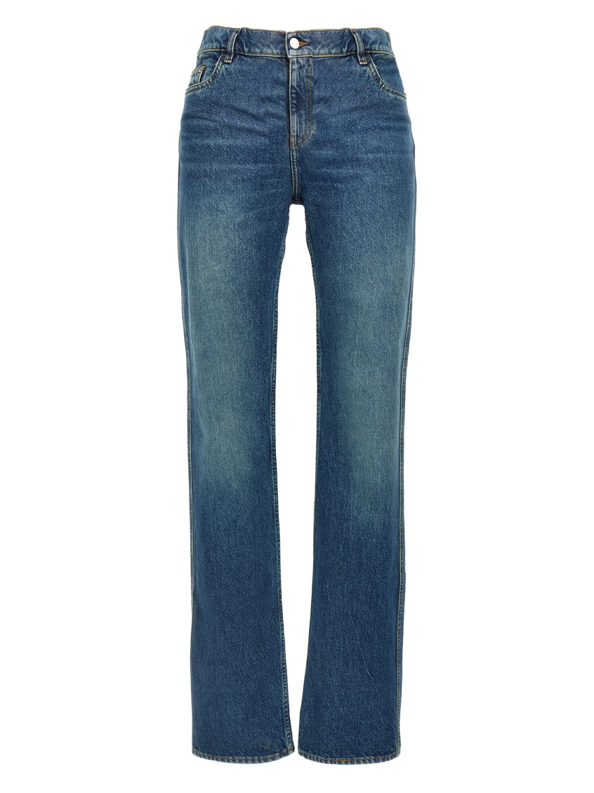Shop Coperni Blue Tapared Jeans