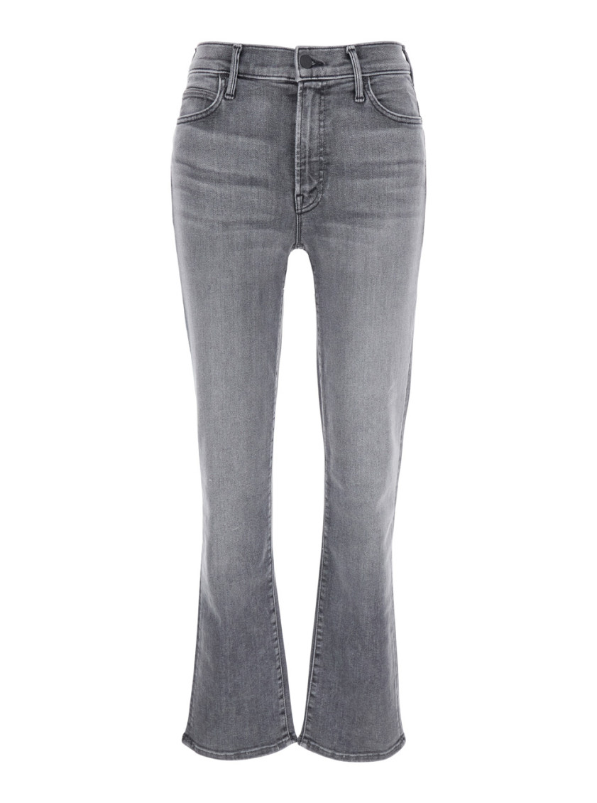 Mother The Rascal Ankle Fray Jeans In Grey