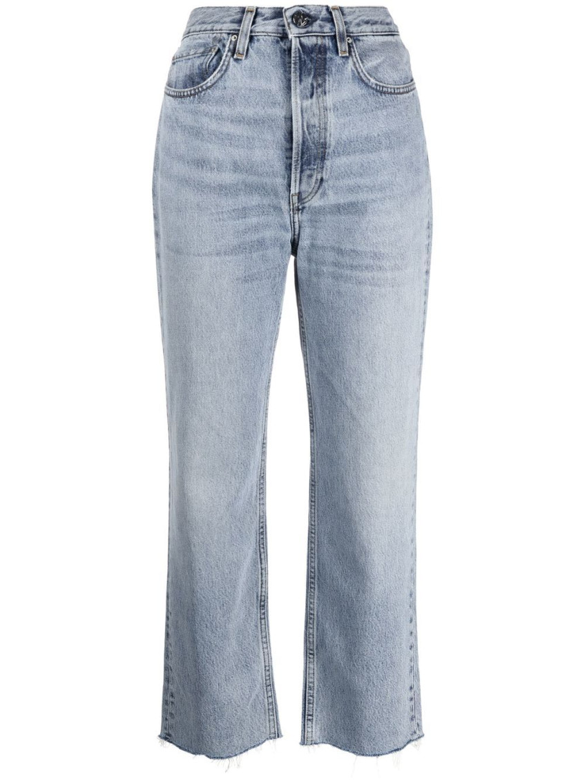 Totême Toteme Woman Jeans Blue Size 28w-30l Organic Cotton In Light Blue