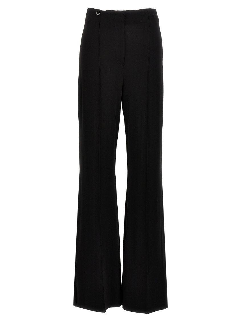 Jacquemus Apollo High-waist Flared Pants In Black