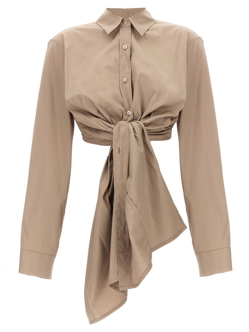 Shop Dries Van Noten Beige Calbero Shirt