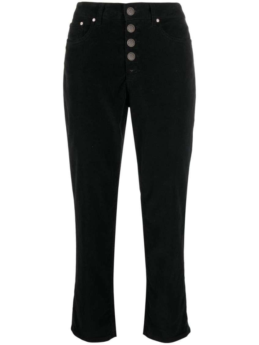 Dondup Woman Pants Black Size 31 Cotton, Elastomultiester, Elastane In Black