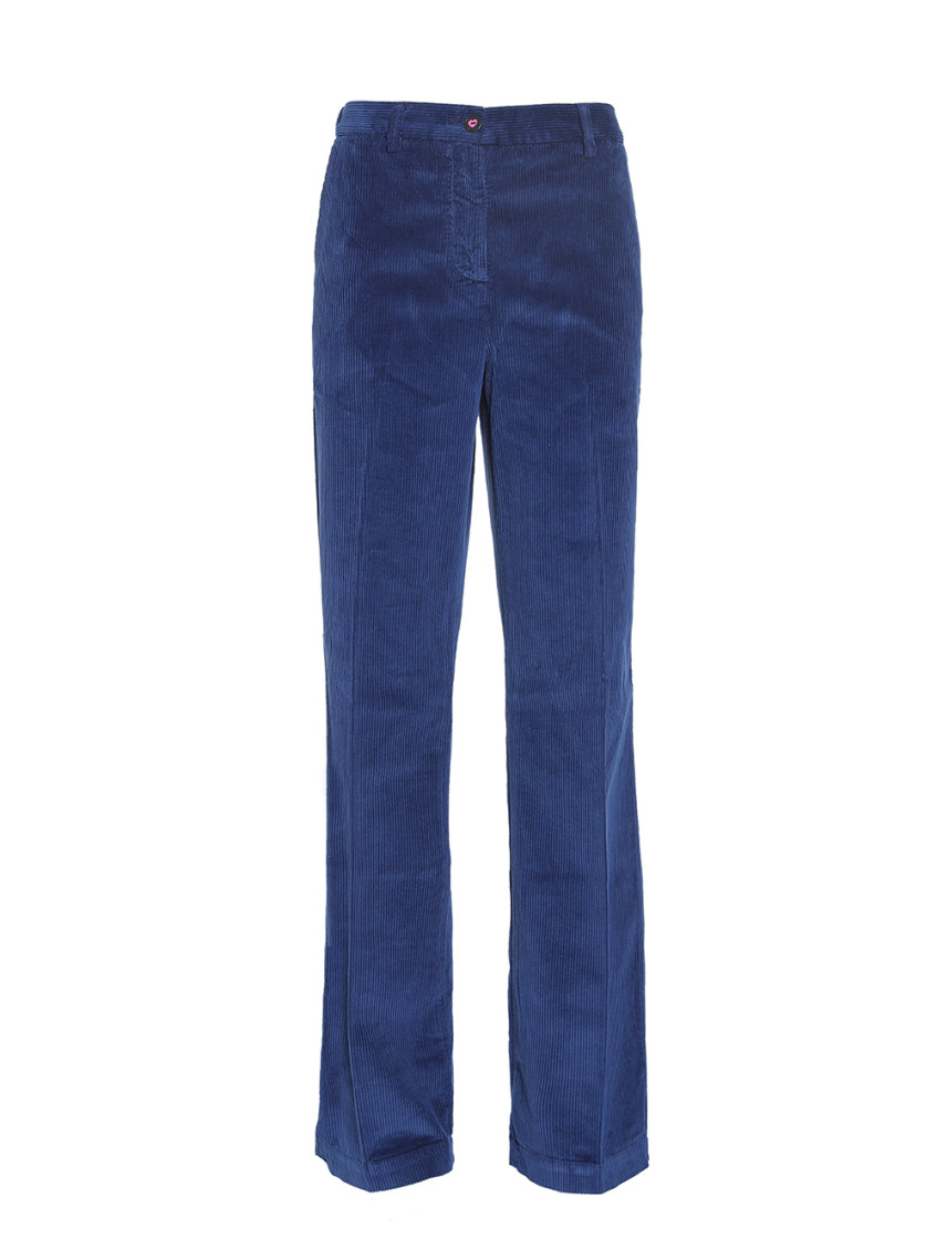 I LOVE MY PANTS ROYAL BLUE VELVET TROUSERS