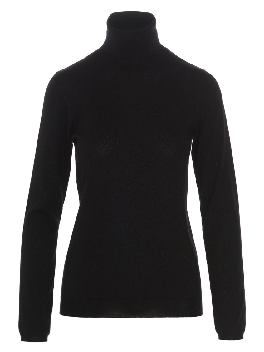 Brunello Cucinelli Cashmere Blend Lurex Rib Knit Sweater