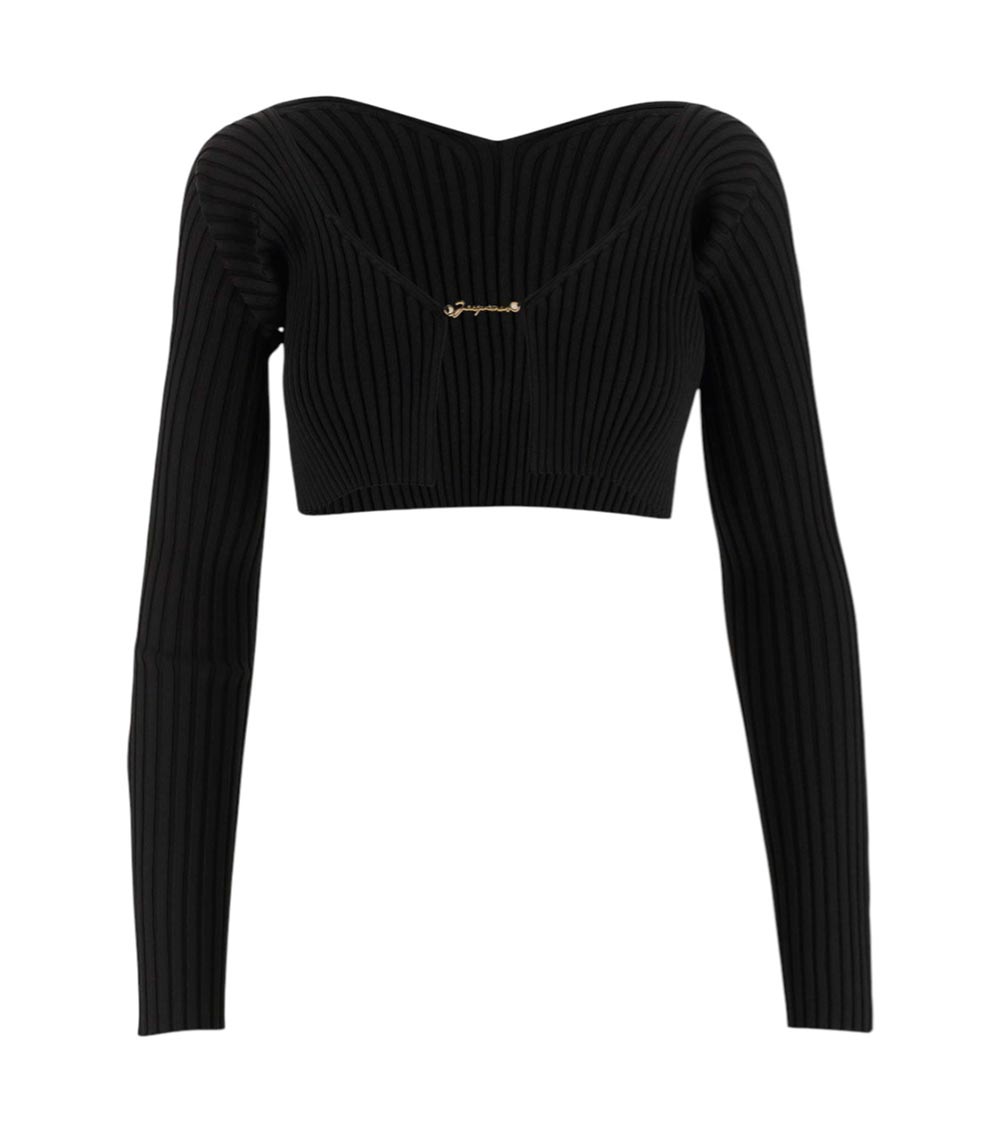 Jacquemus Le Maille Pralu Sweaters And Cardigans In Black