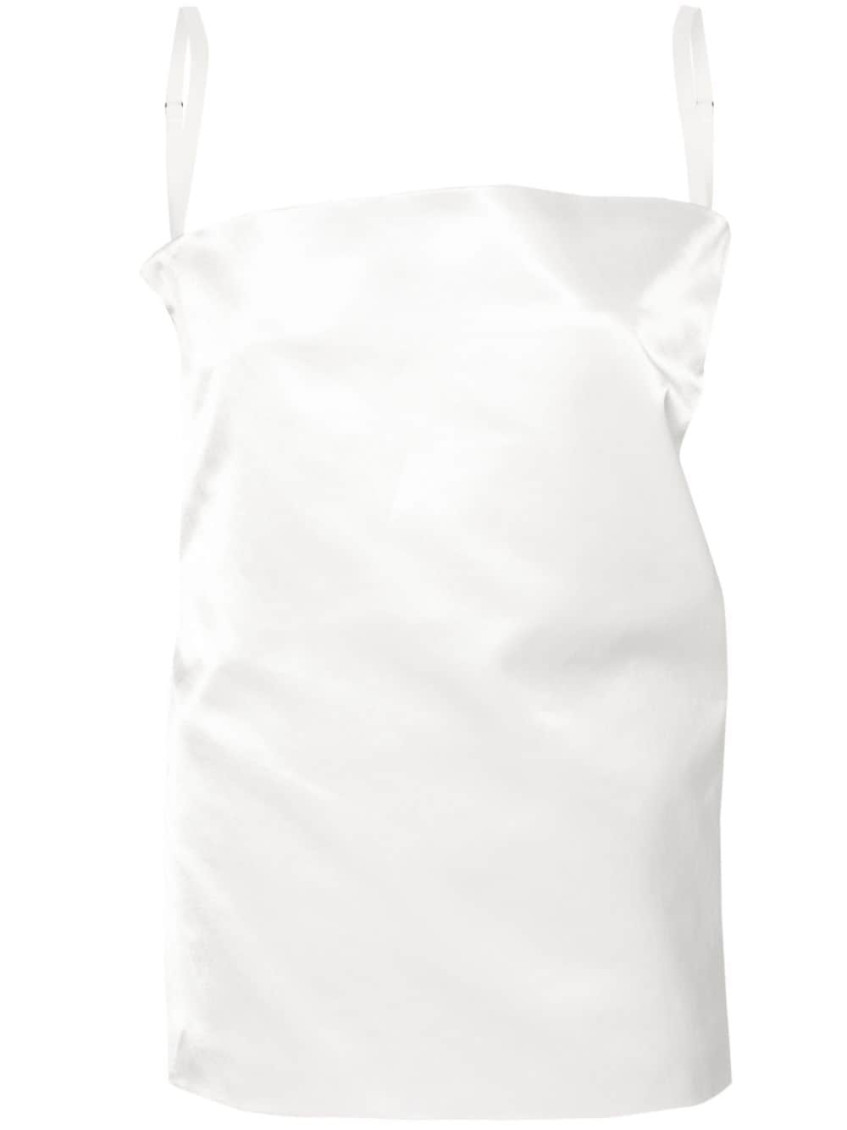 Sportmax Adda1234 Layered Bustier Top In White