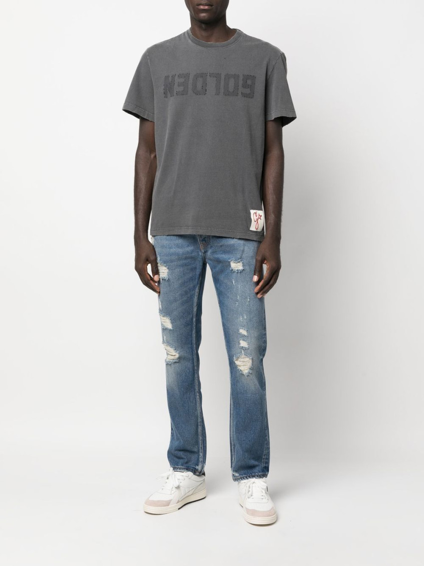 Golden Goose GreyCotton Sweatshirt コットン スウェットシャツ Men's Hooded & Crewneck Sweatshirts