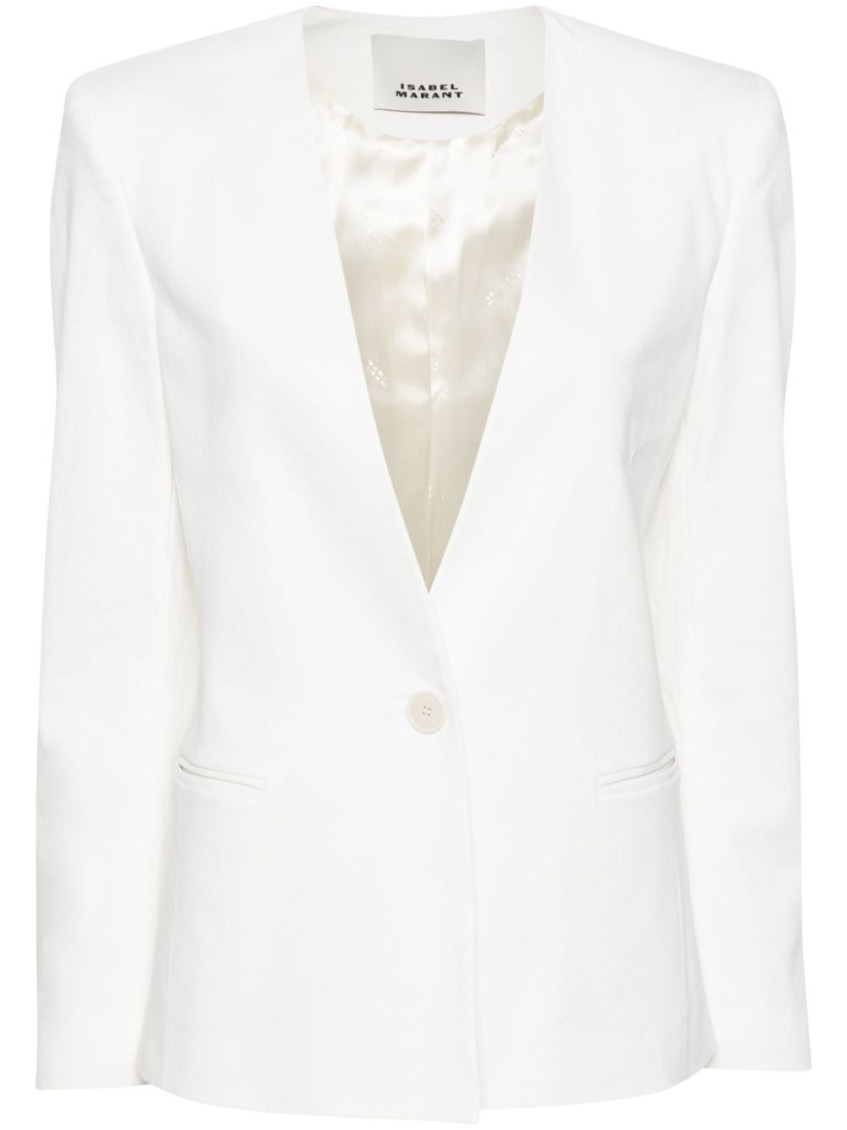 Isabel Marant Manzil Single-breasted Blazer In White