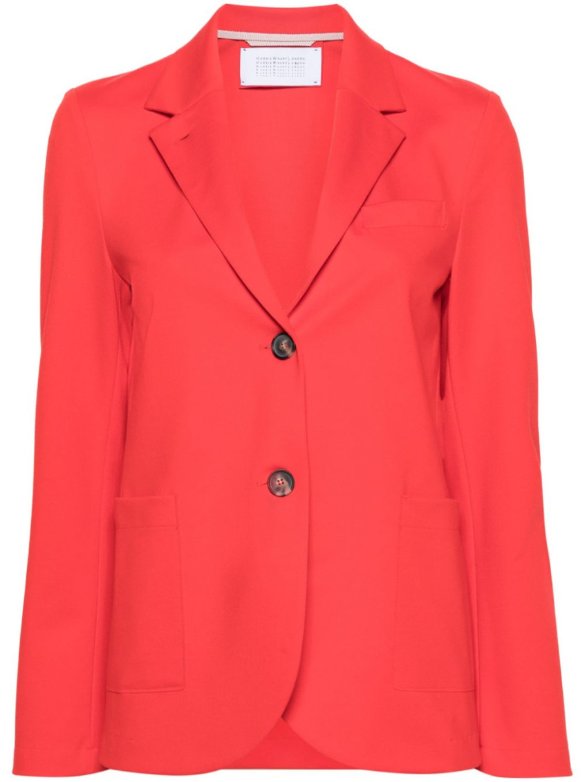Shop Harris Wharf London Red Single-breasted Blazer