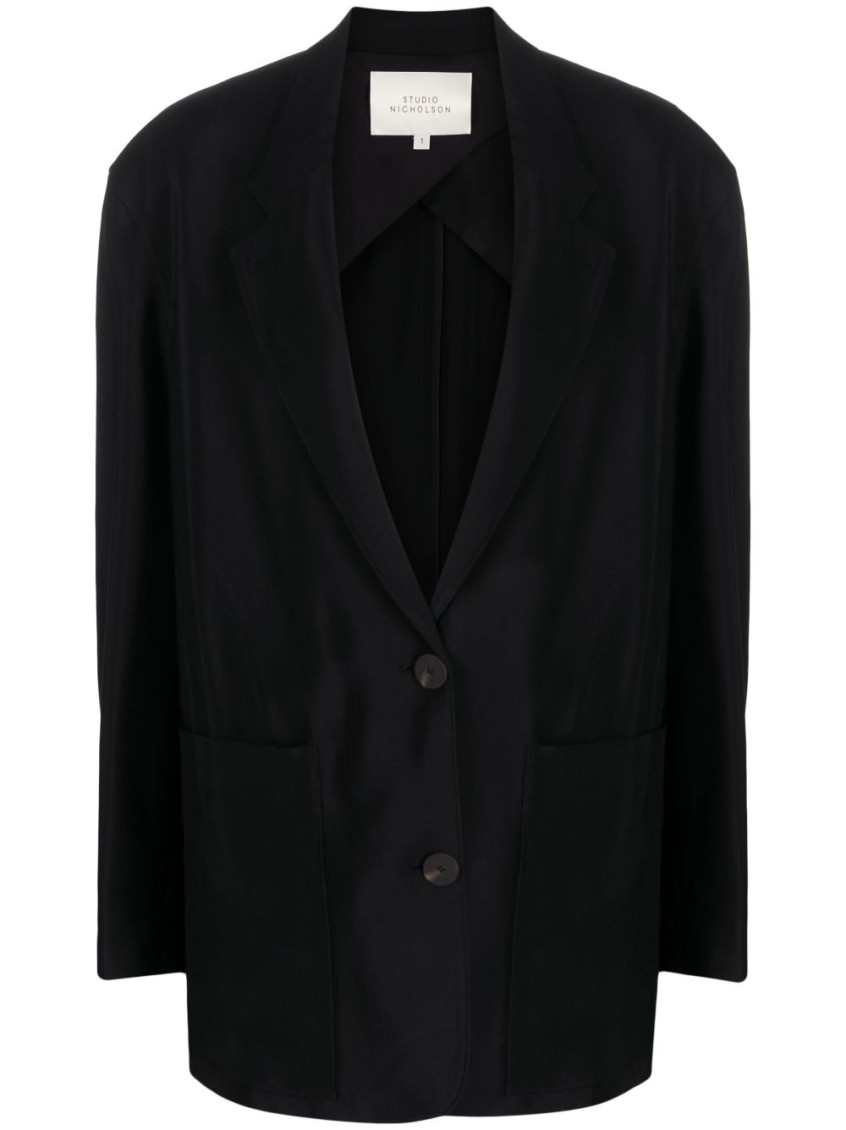 Studio Nicholson Cotton Blend Jacket In Black