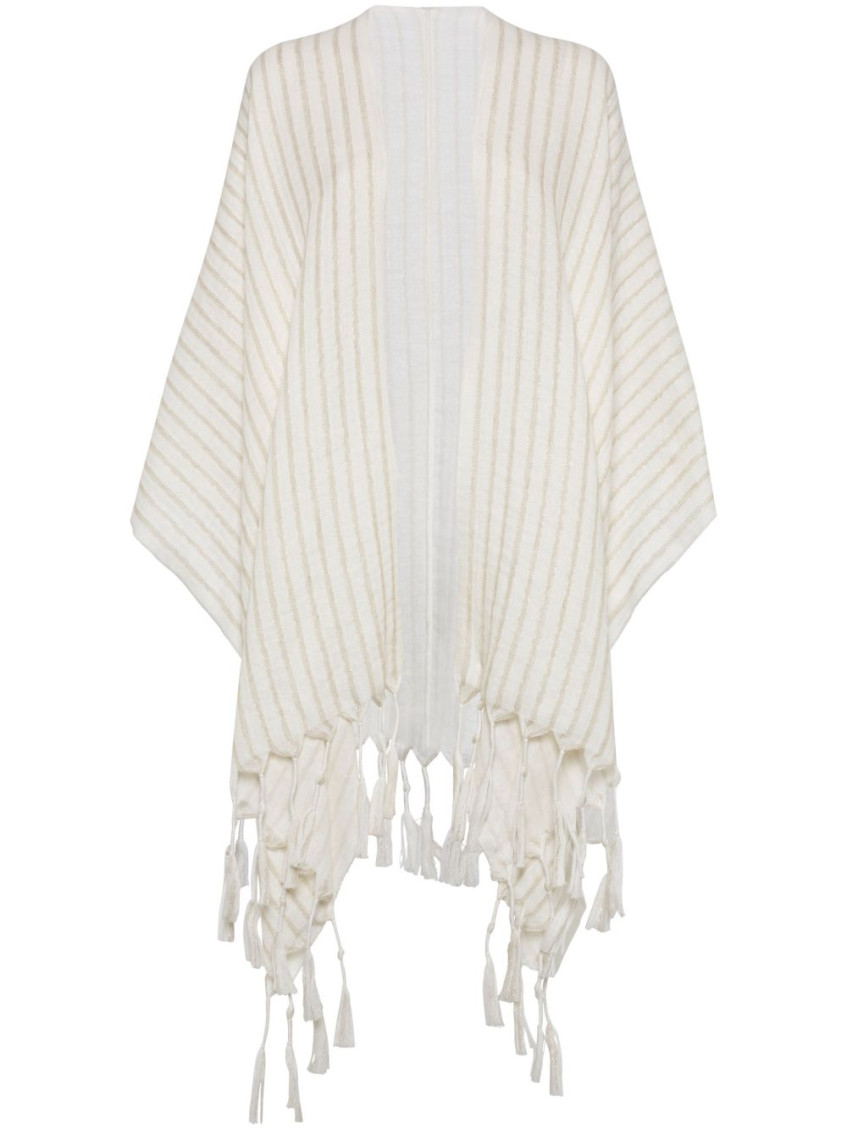 Brunello Cucinelli Wool And Linen Blend Jacket In White