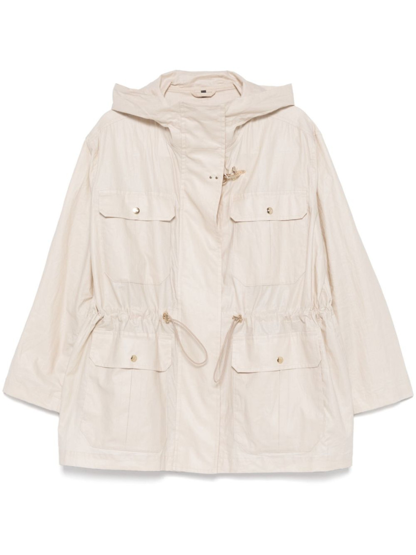 Shop Fay White Linen And Cotton Blend Jacket