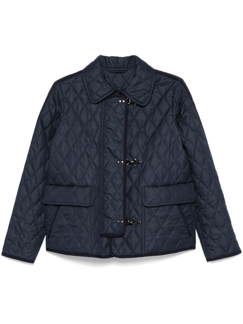 Fay Quilted Jacket 3 Hooks In Blue