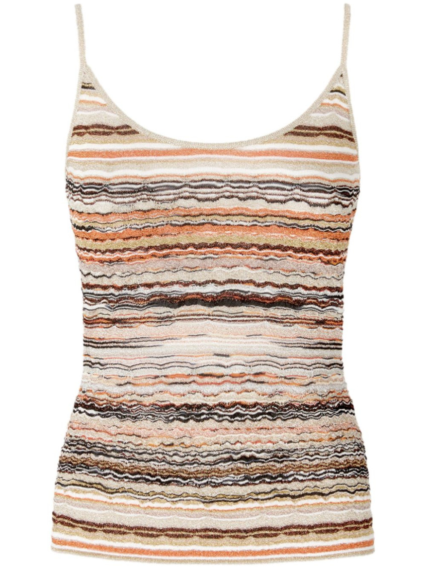 Missoni Wave Pattern Top Tops Multicolor In Multicolor
