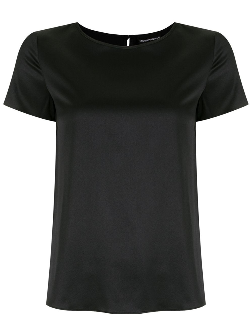 EMPORIO ARMANI BLACK SILK BLOUSE 