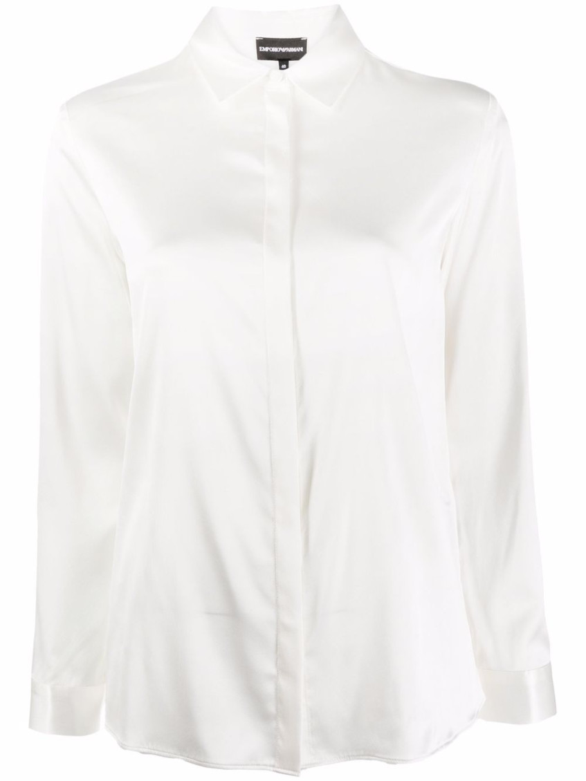 EMPORIO ARMANI WHITE SILK SHIRT