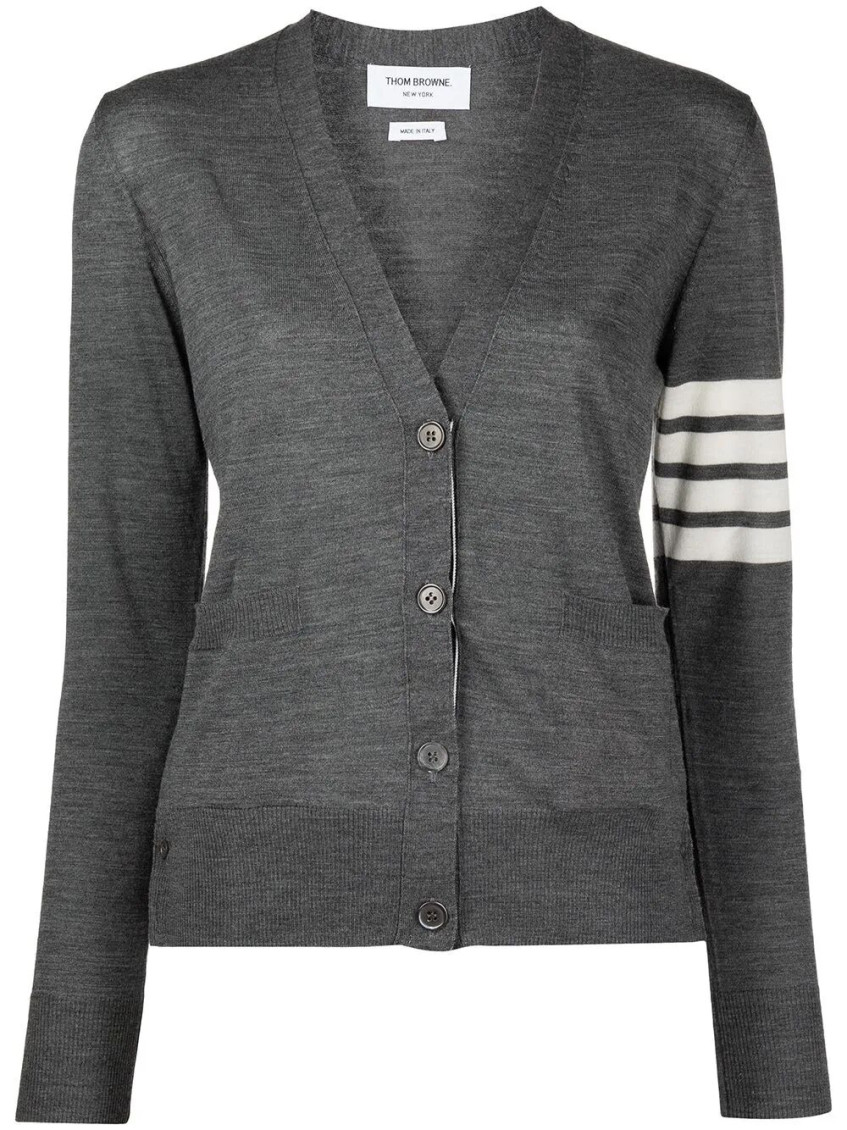 Thom Browne 4-bar Merino Wool Cardigan