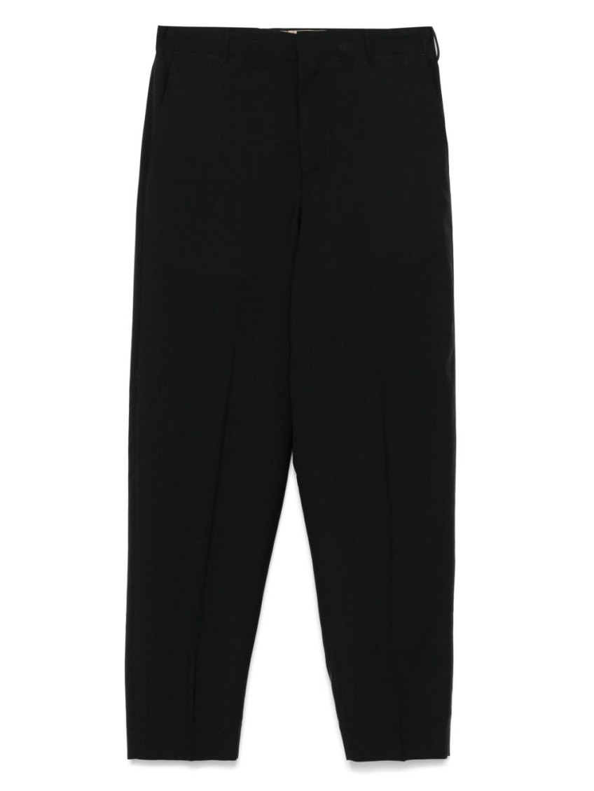 Pt Torino Pantalone In Misto Lana Stretch Nero Uomo