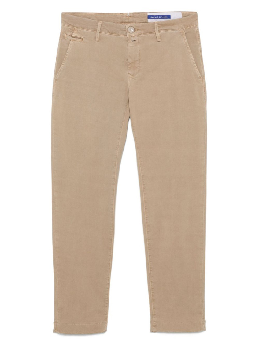 Jacob Cohen Sand Beige Stretch Trousers In Neutral