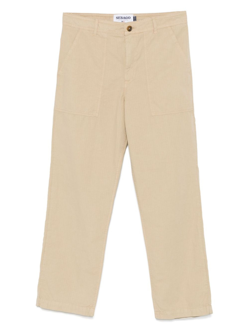 Sebago Beige 'milton' Trousers In Cotton
