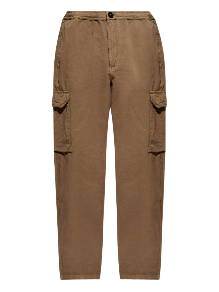 PAUL SMITH BROWN COTTON CARGO PANTS