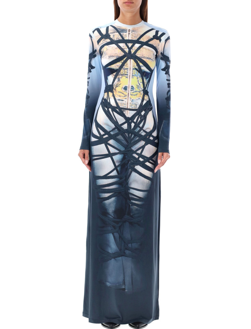 Y/project Jpg Bondage Jersey Long Dress